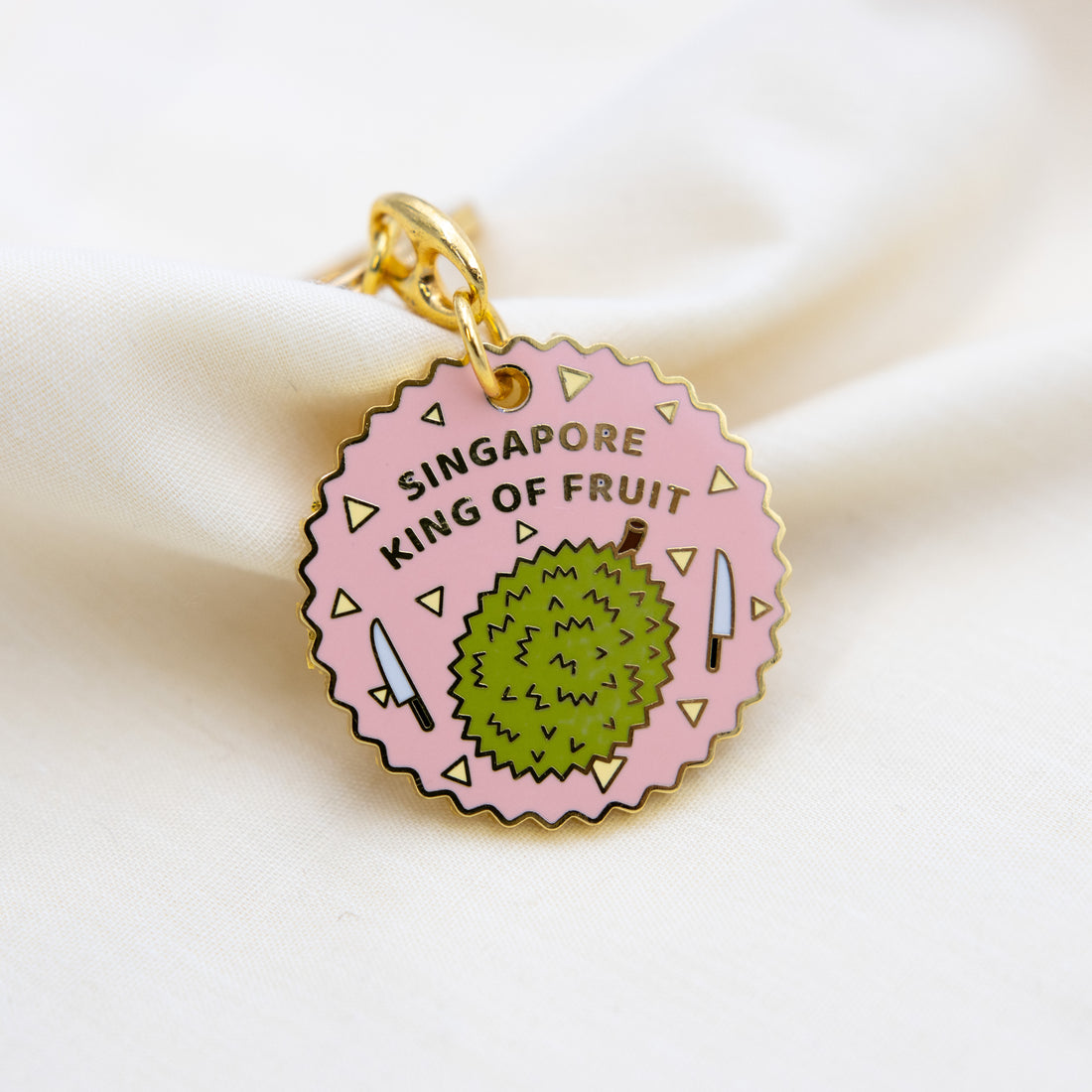 Singapore Durian Keychain