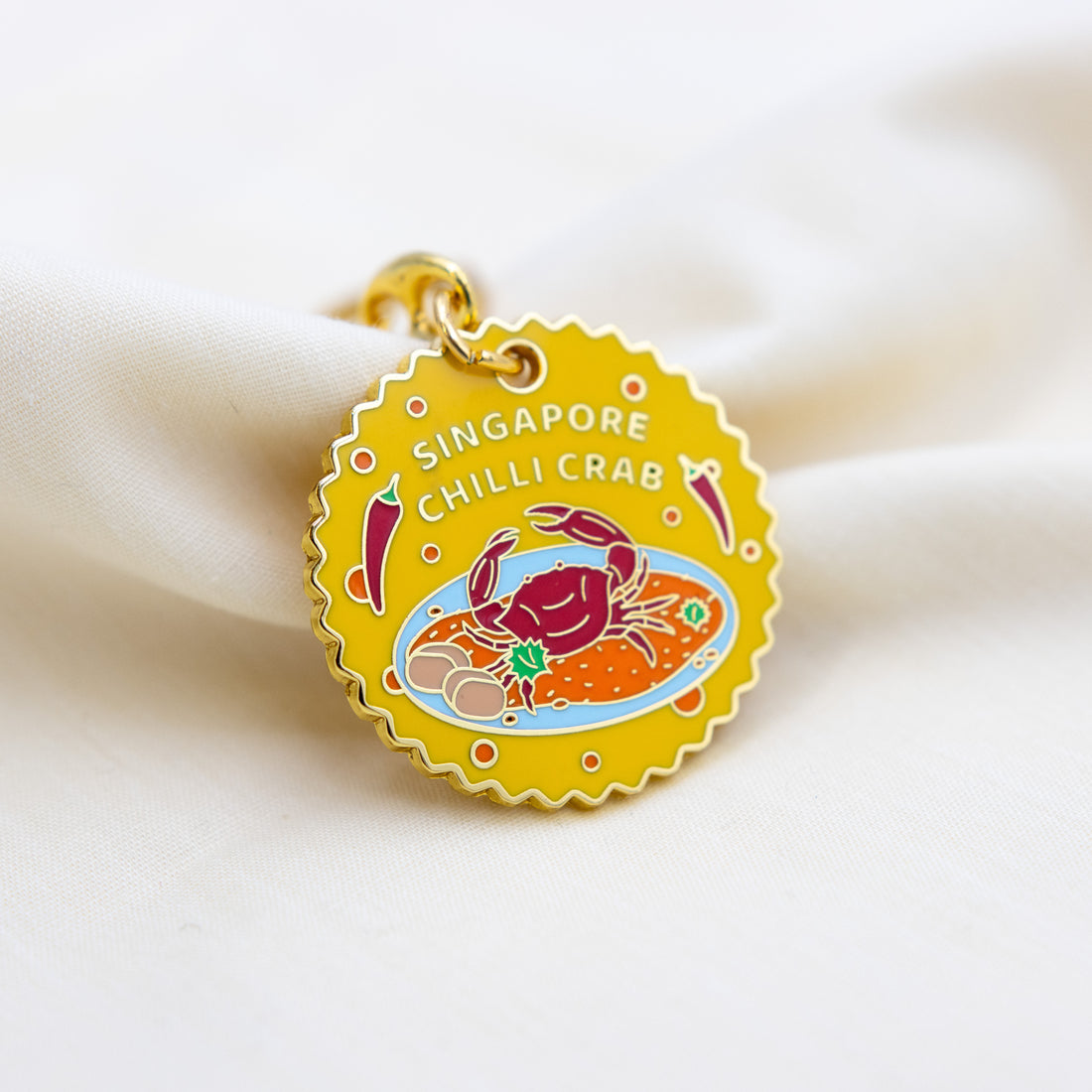 Singapore Chilli Crab Keychain