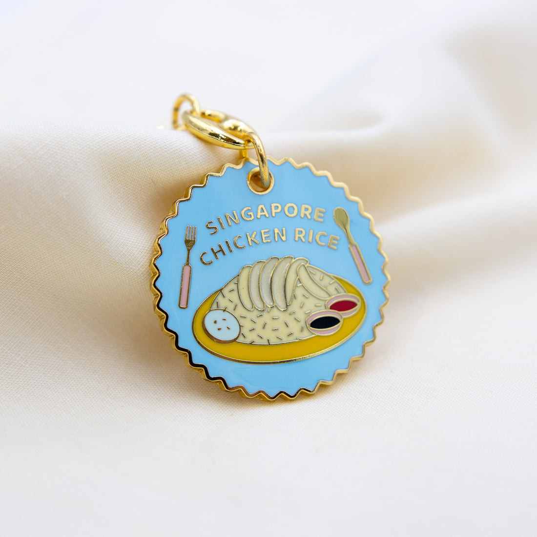 Singapore Chicken Rice Keychain