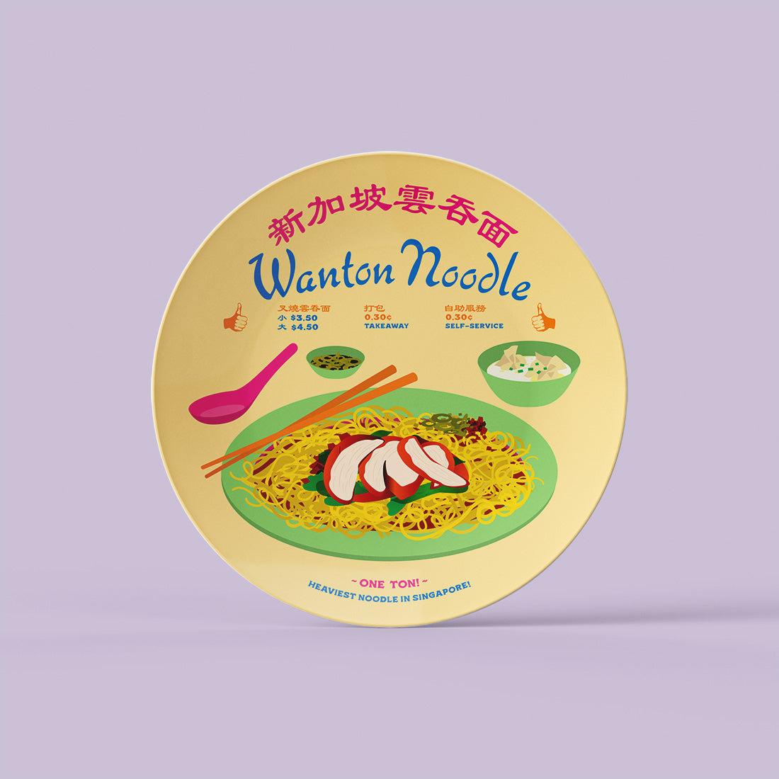 Wanton Mee Melamine Plate