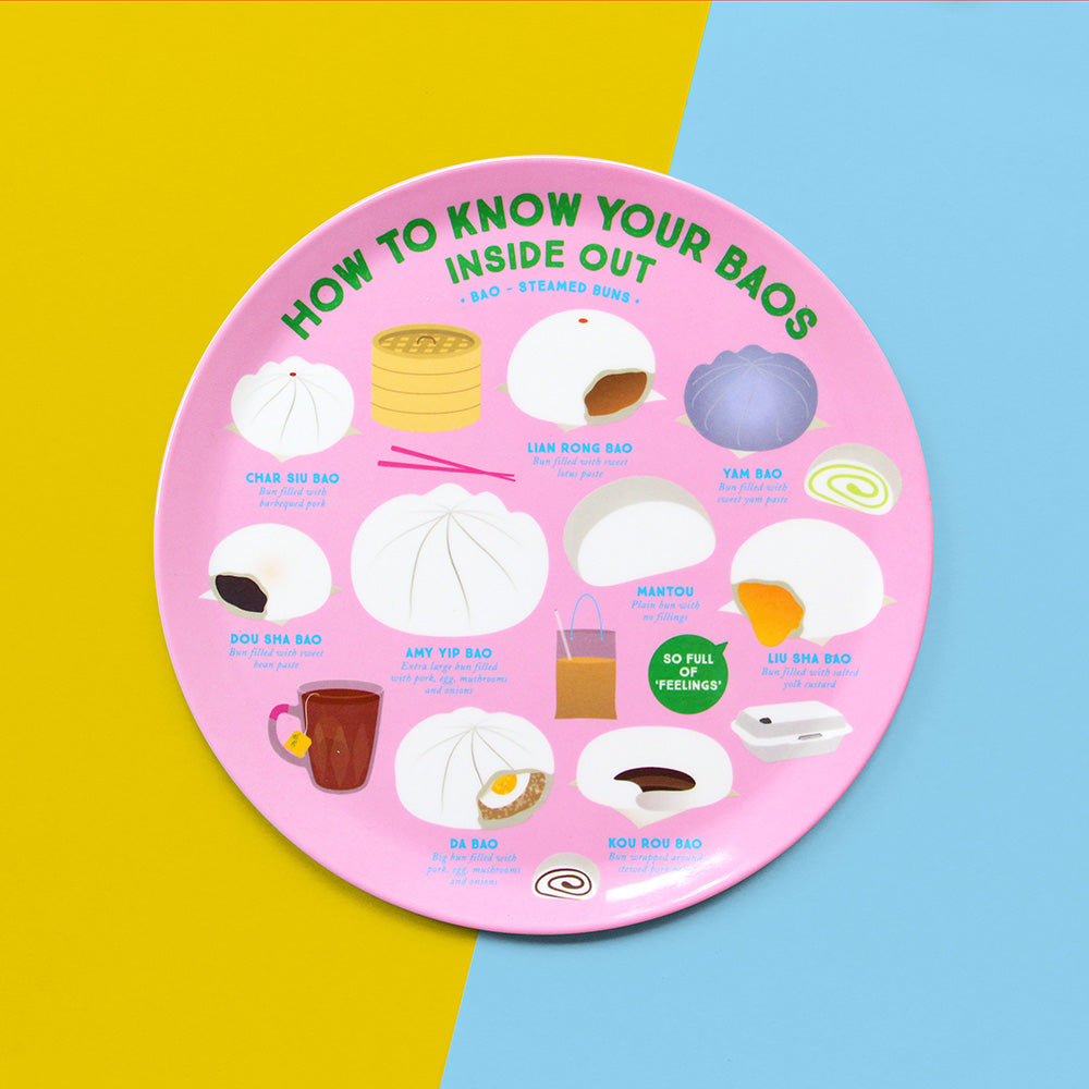 Know Your Baos Melamine Plate