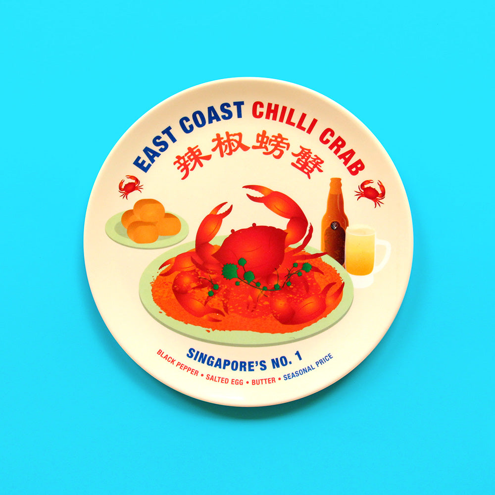 Chilli Crab Melamine Plate