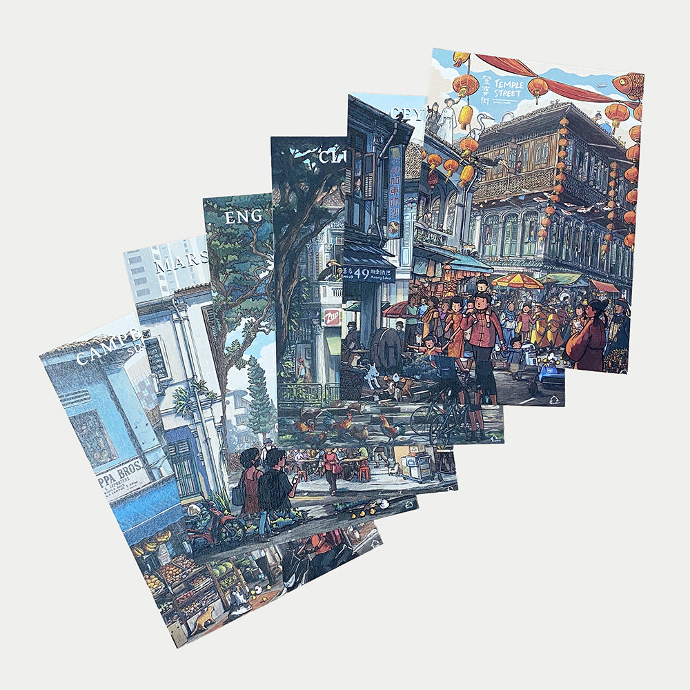 Lee Xin Li Singapore Street Series Postcards