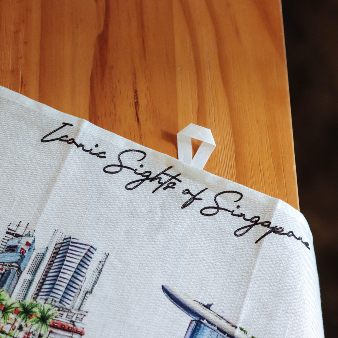 Iconic Sights Linen Tea Towel