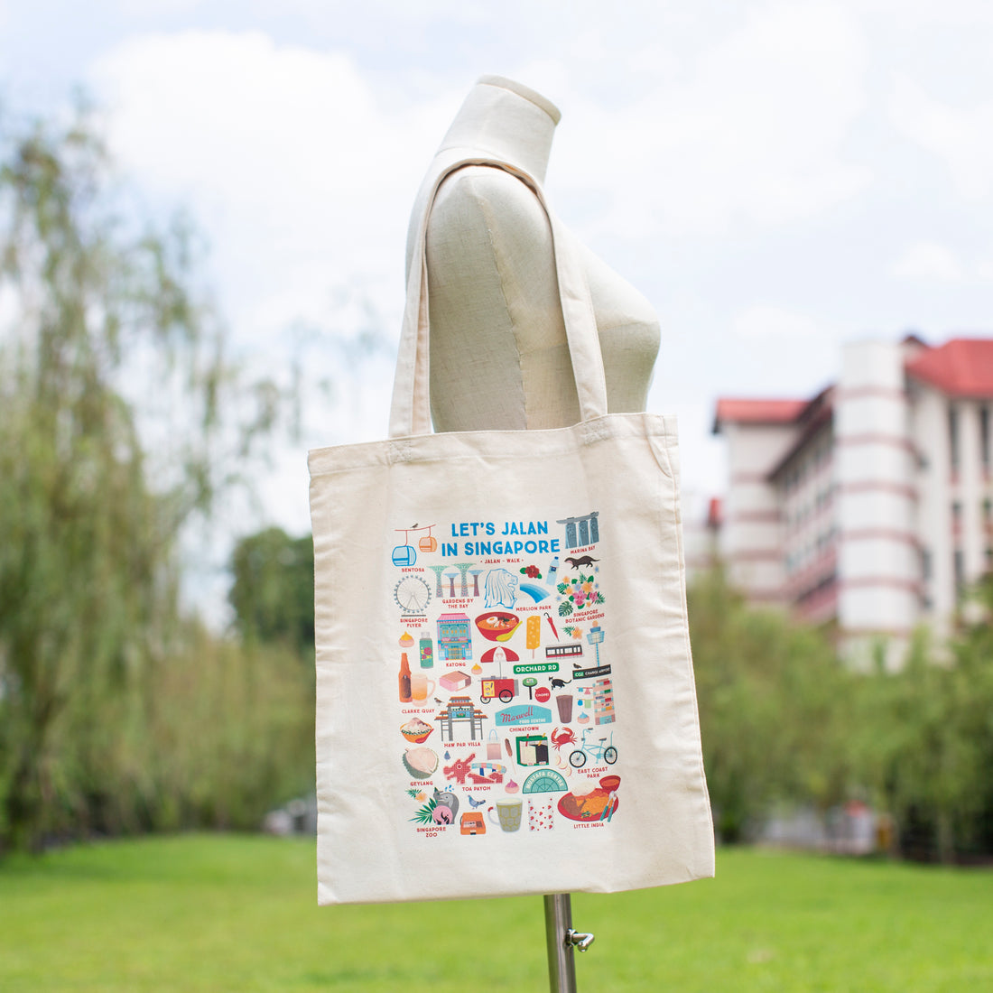 Let's Jalan in Singapore Tote Bag