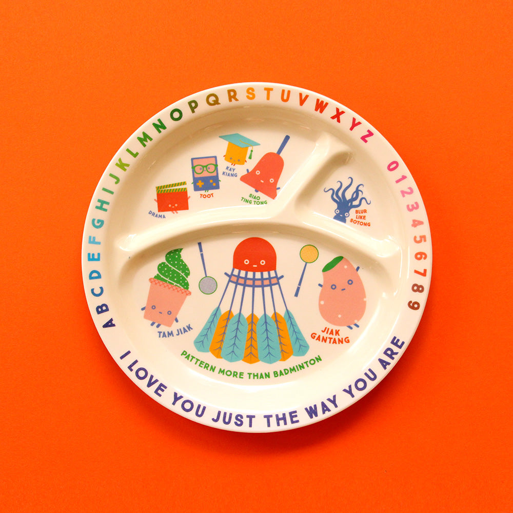 Strangely Singaporean Kids Melamine Plate