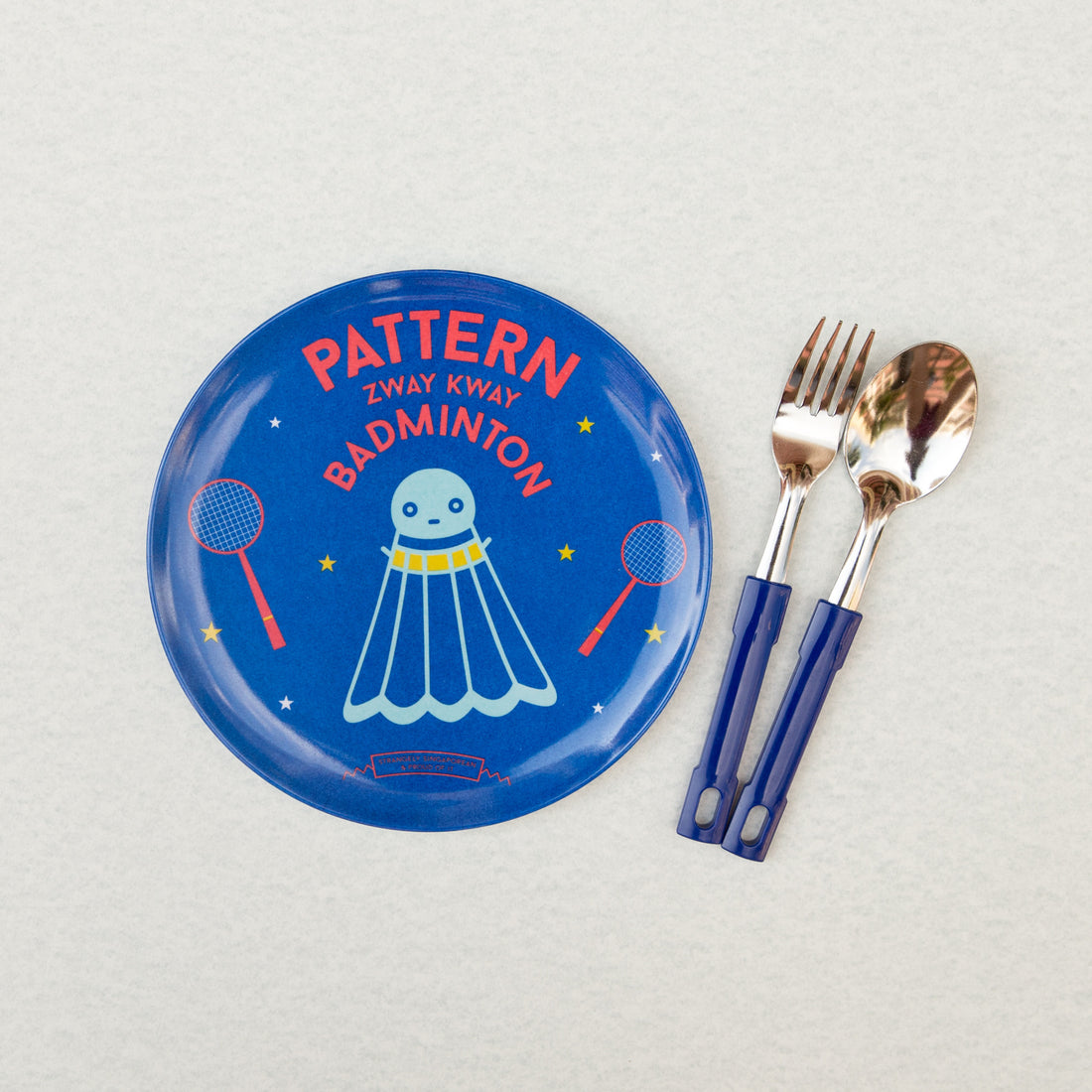Pattern Zway Kway Badminton Melamine Plate