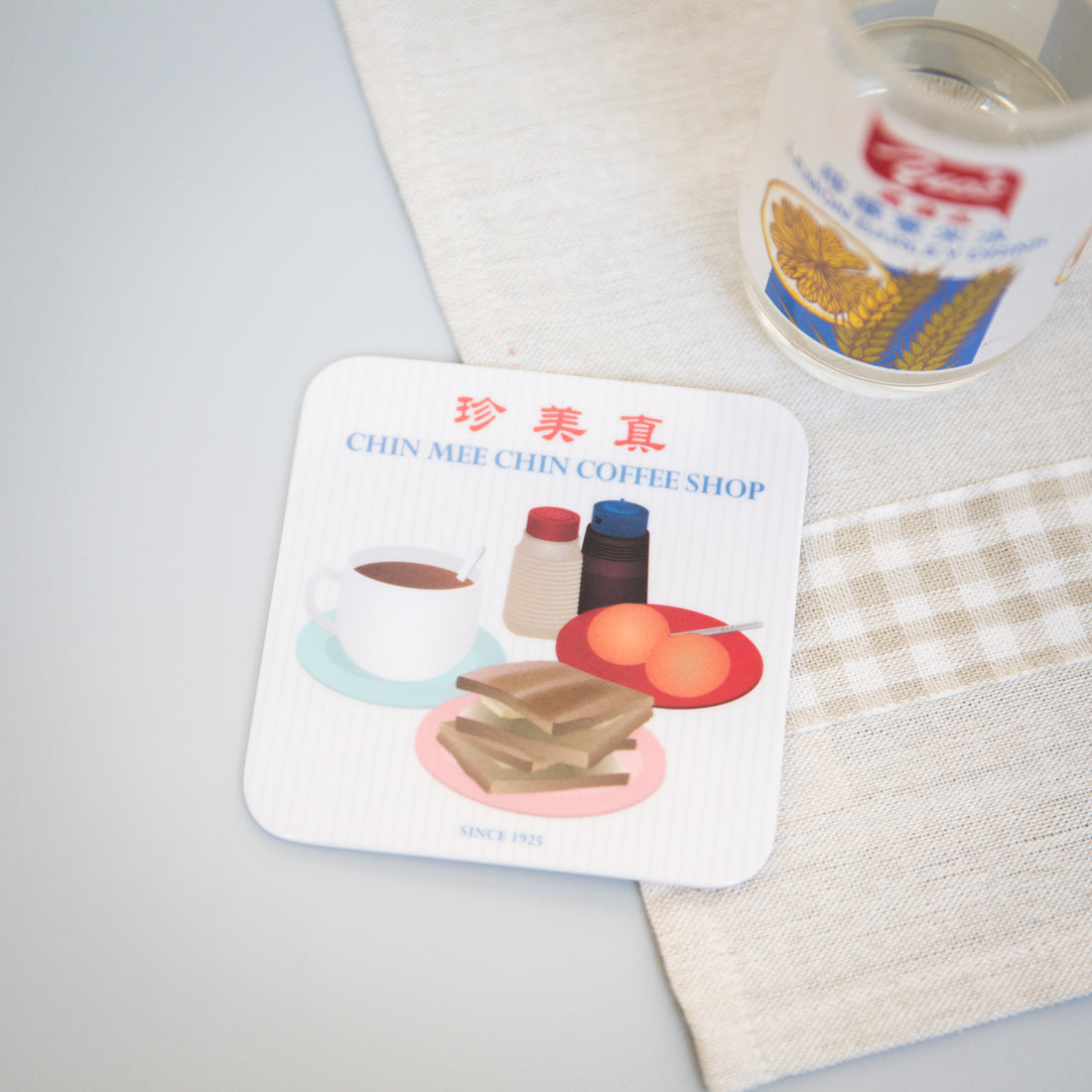 Chin Mee Chin Toast Melamine Coaster