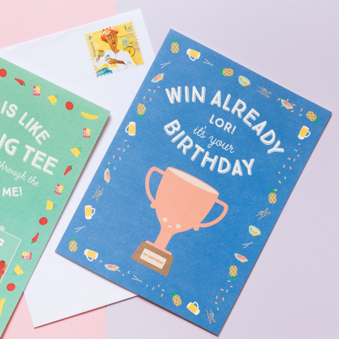 Win already lor! Birthday Card