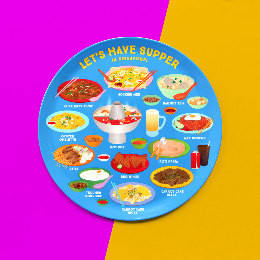 Singapore Supper Melamine Plate