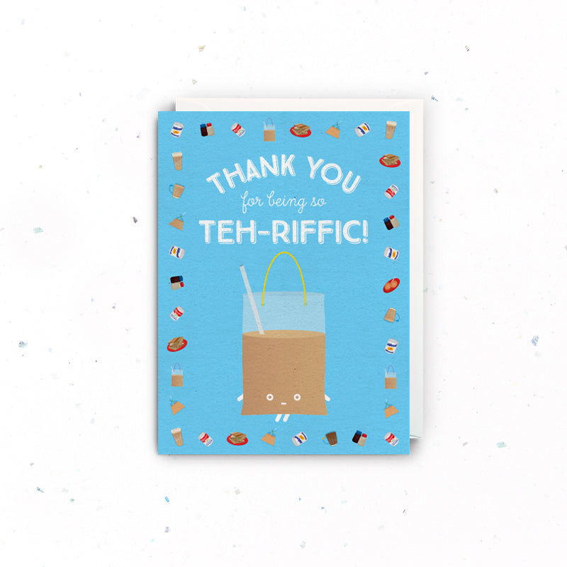 TEH-RIFFIC Thank You Card