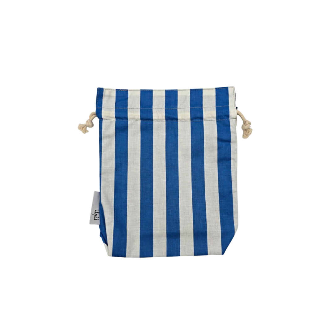 Stripes x Coloured Reversible Drawstring Pouch (DISCOUNTED)