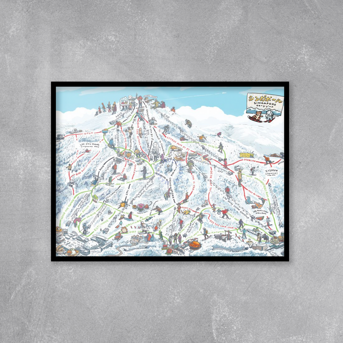 Ski Resort Print