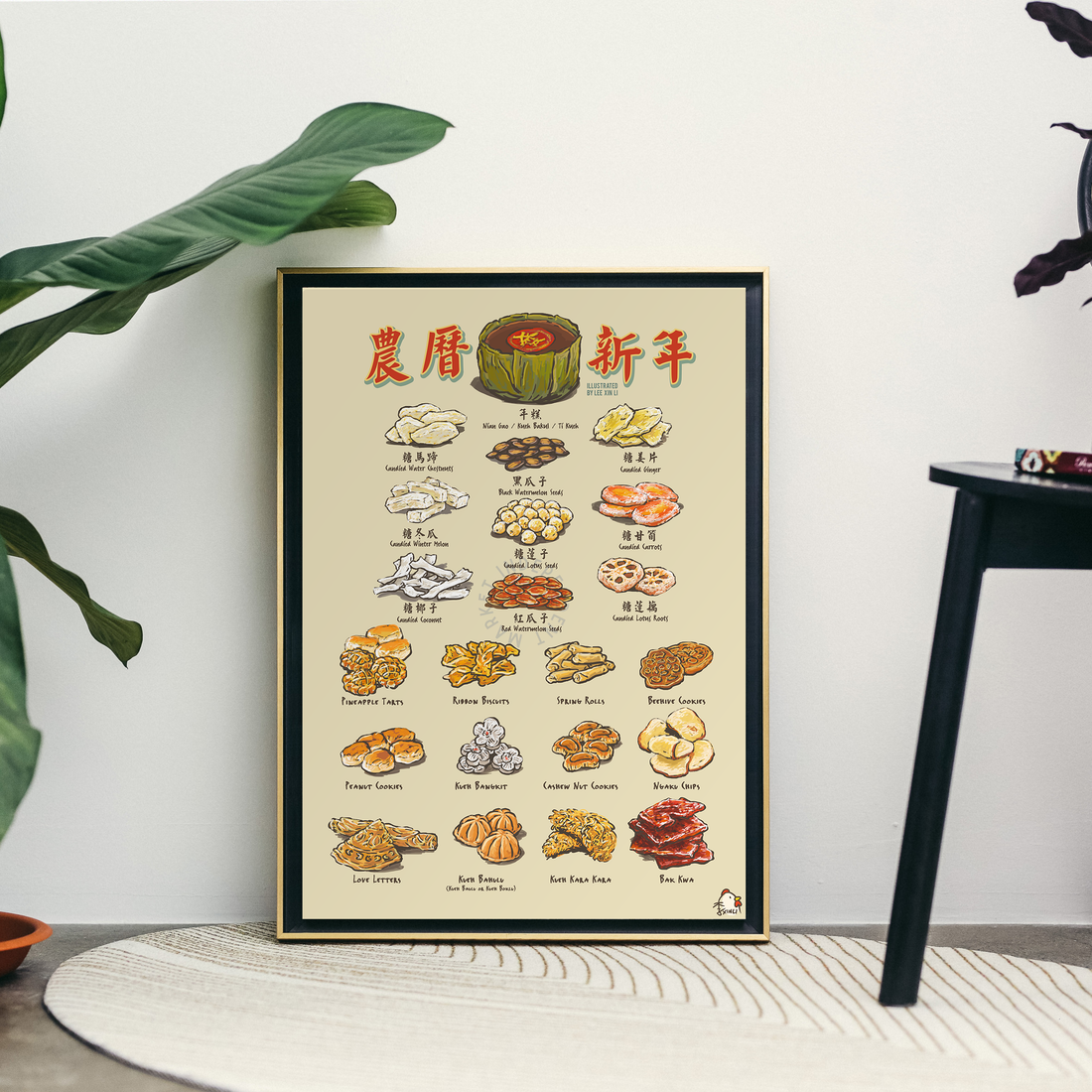 Chinese New Year Snacks Print