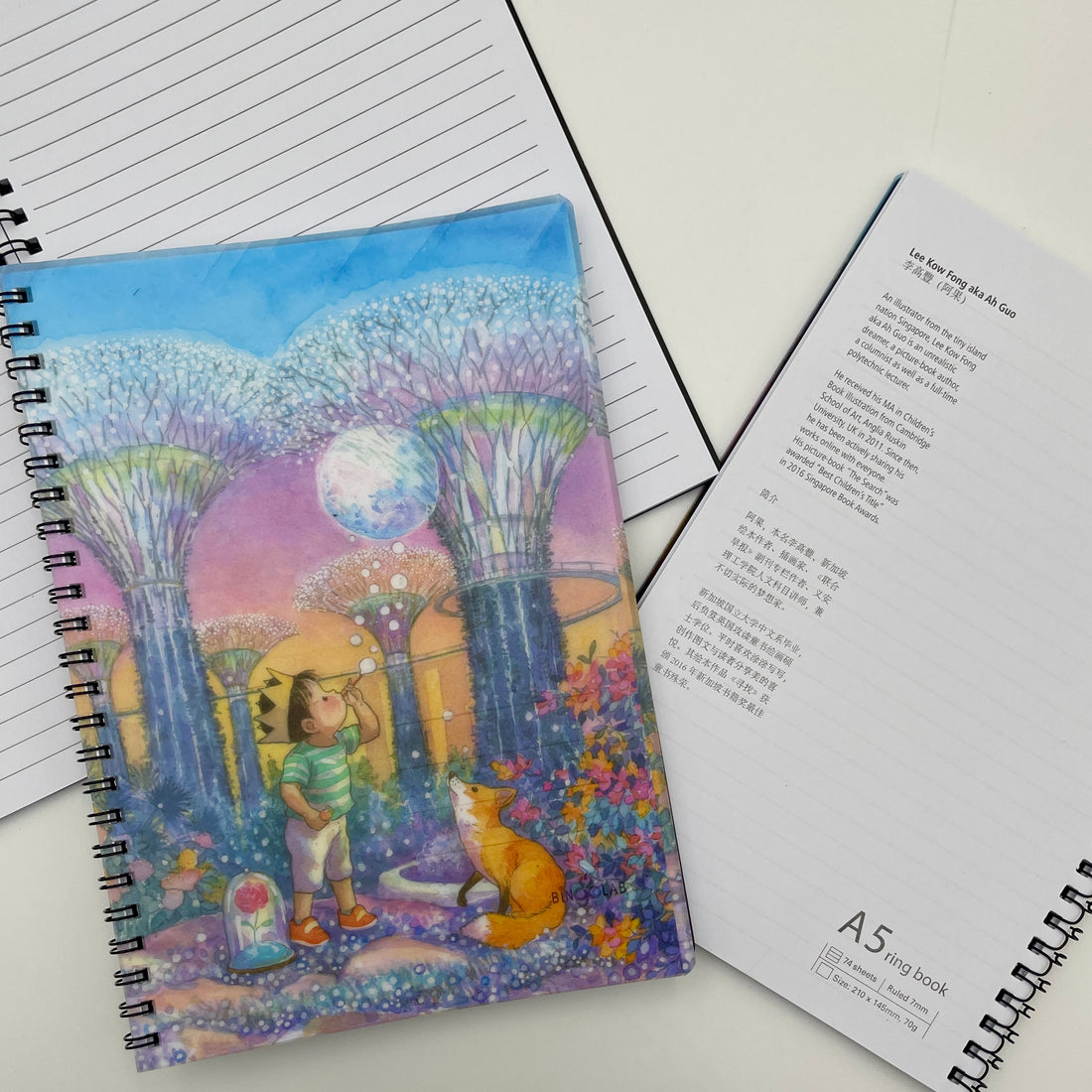 Ah Guo Gardens by the Bay A5 Ring Notebook (74 Sheets)