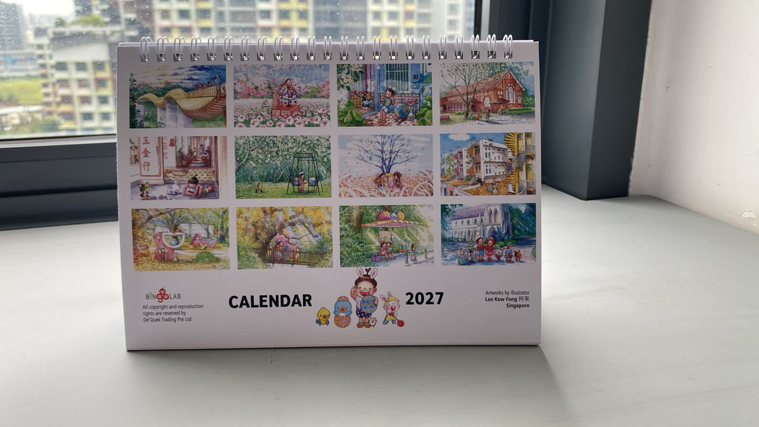 Ah Guo 2027 Desktop Calendar