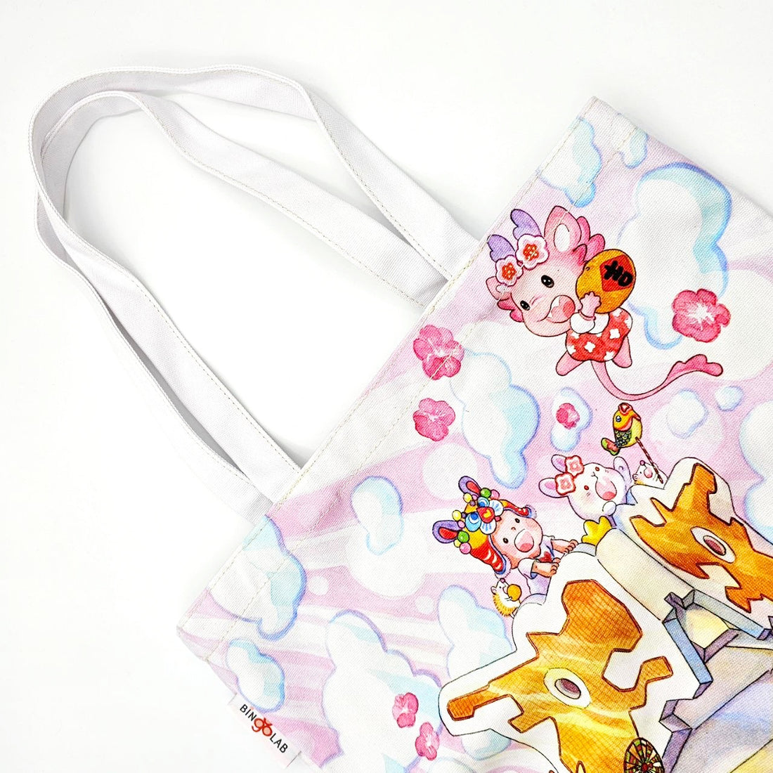 Dragon Year CNY 2024 | 龙宝步步高 Soaring Higher Longing Further Tote Bag