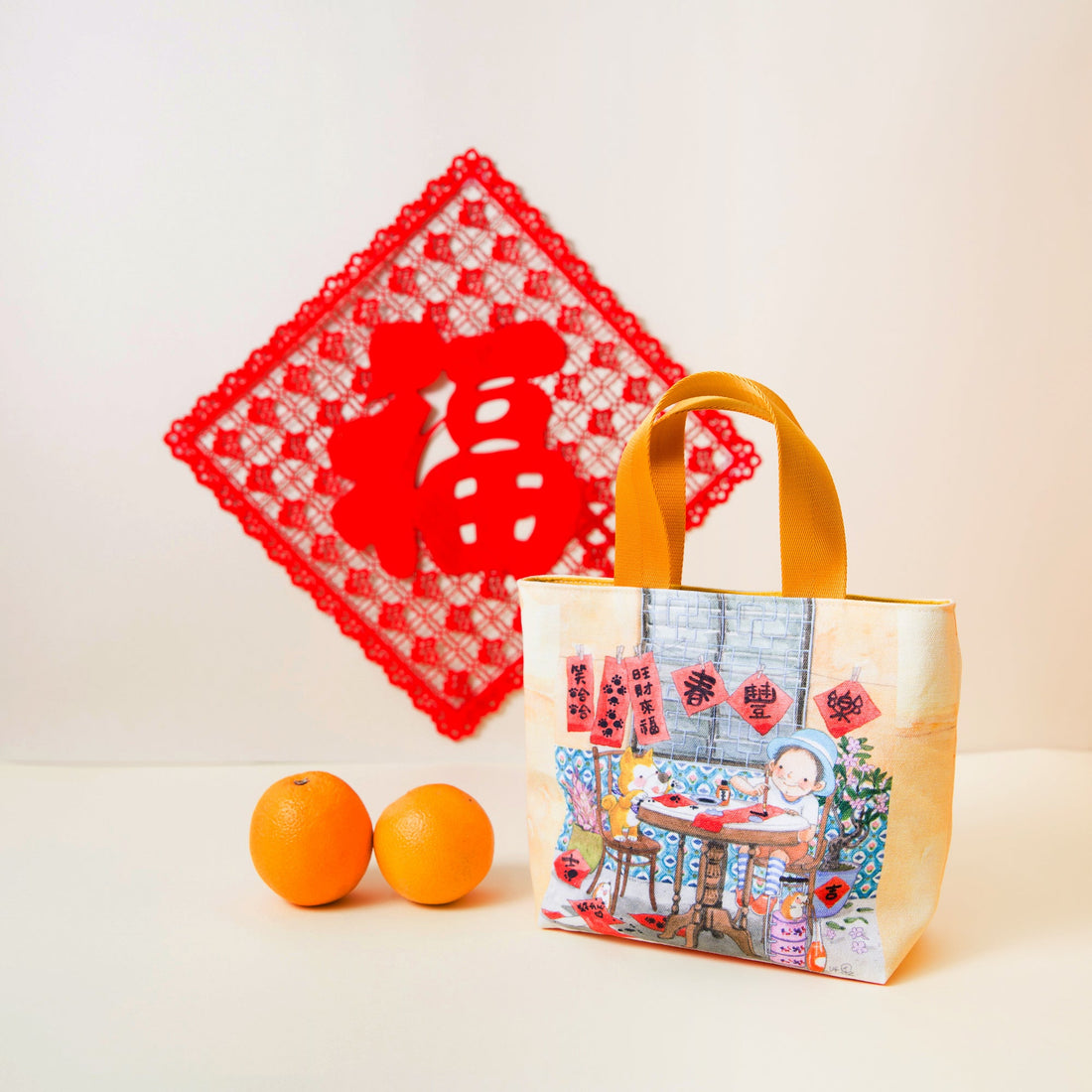 Ah Guo CNY Mandarin Orange Tote Bag