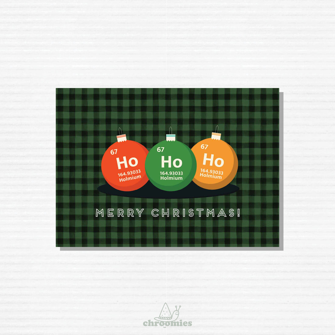 Chemical Compound Ho Ho Ho Christmas Card