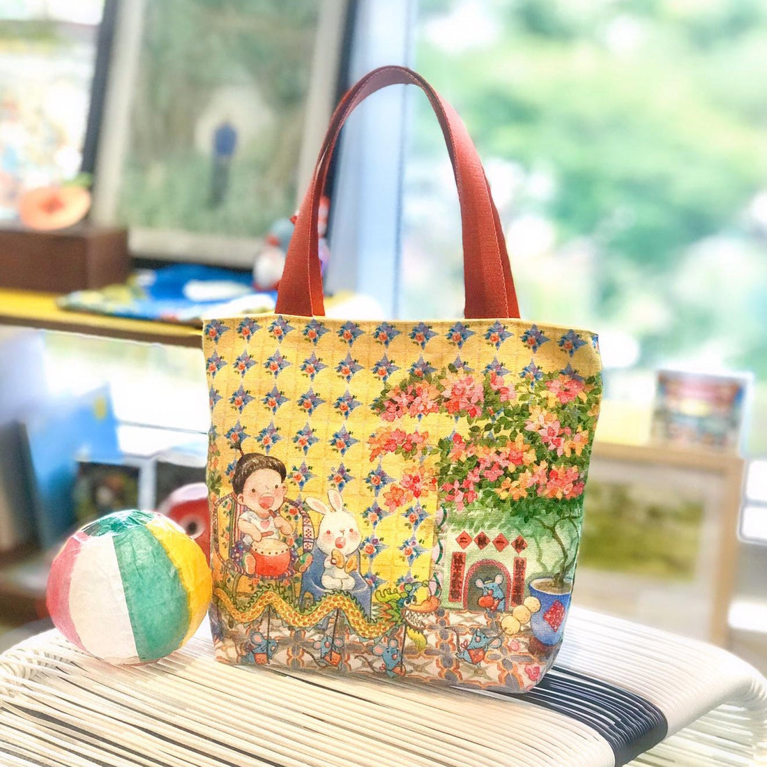 Ah Guo CNY Mandarin Orange Tote Bag