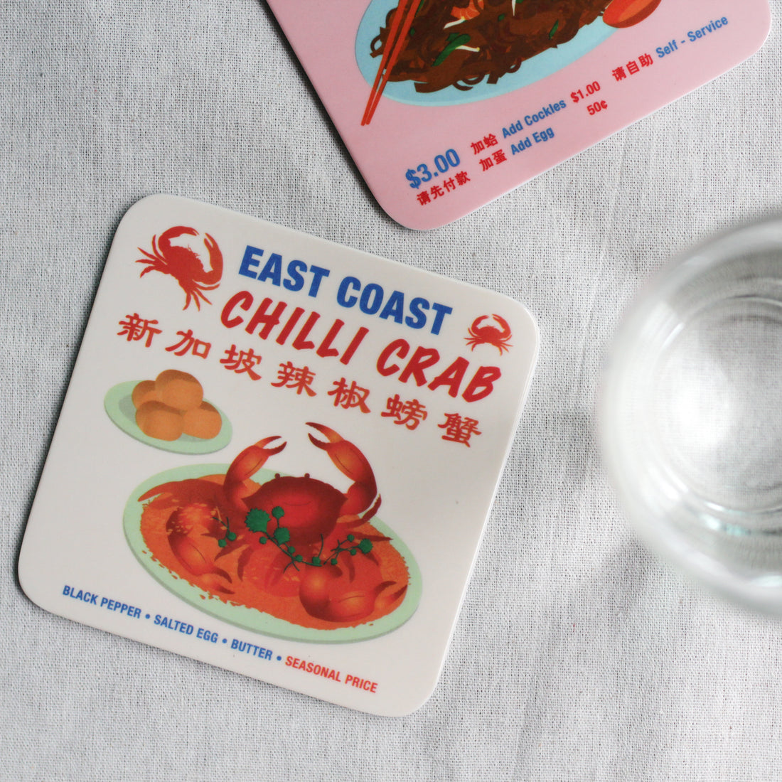 Chilli Crab Melamine Coaster