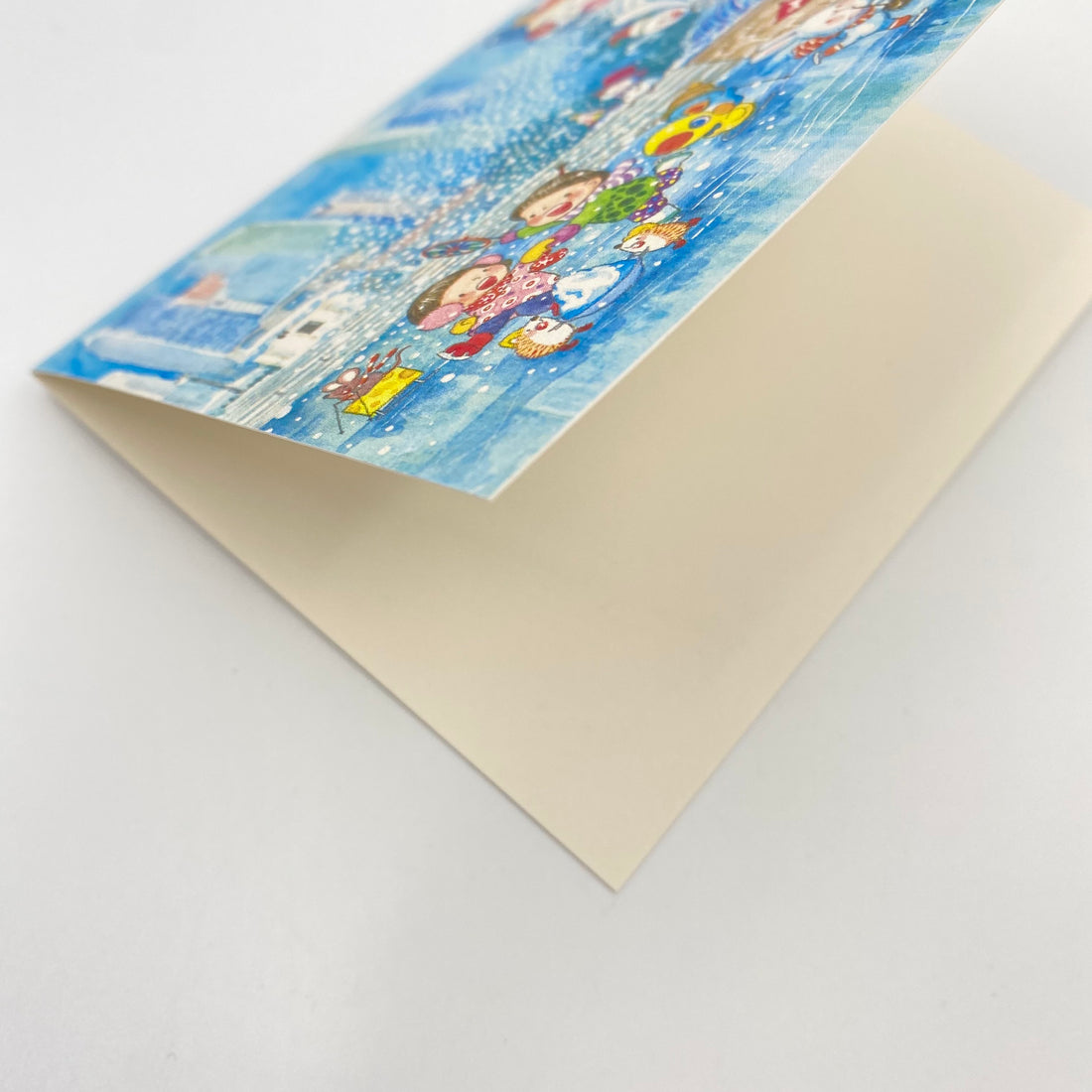 Ah Guo 2020 greeting card Snowy Merlion