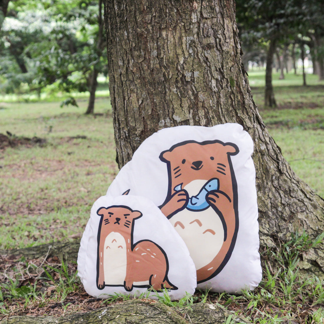 Otter with Fish Plushie