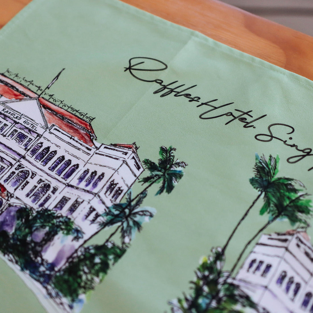 Raffles Hotel Organic Cotton Tea Towel