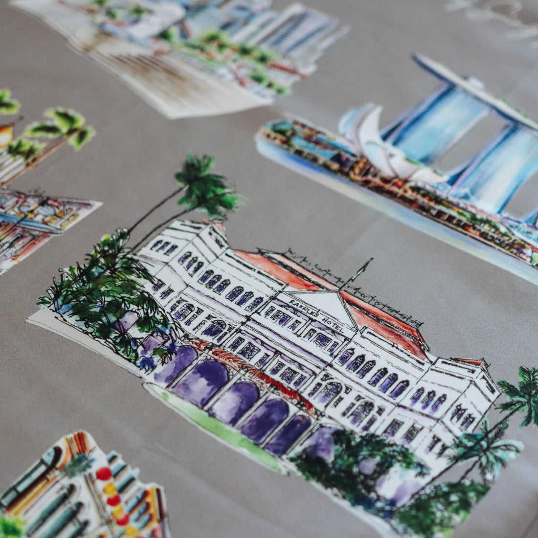 Iconic Sights Organic Cotton Tea Towel