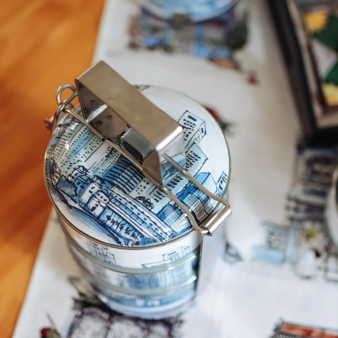 Singapore Skyline 3 Tier Tiffin