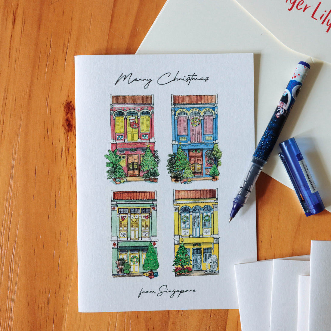 Iconic Landmarks Christmas Cards (Pack of 6)