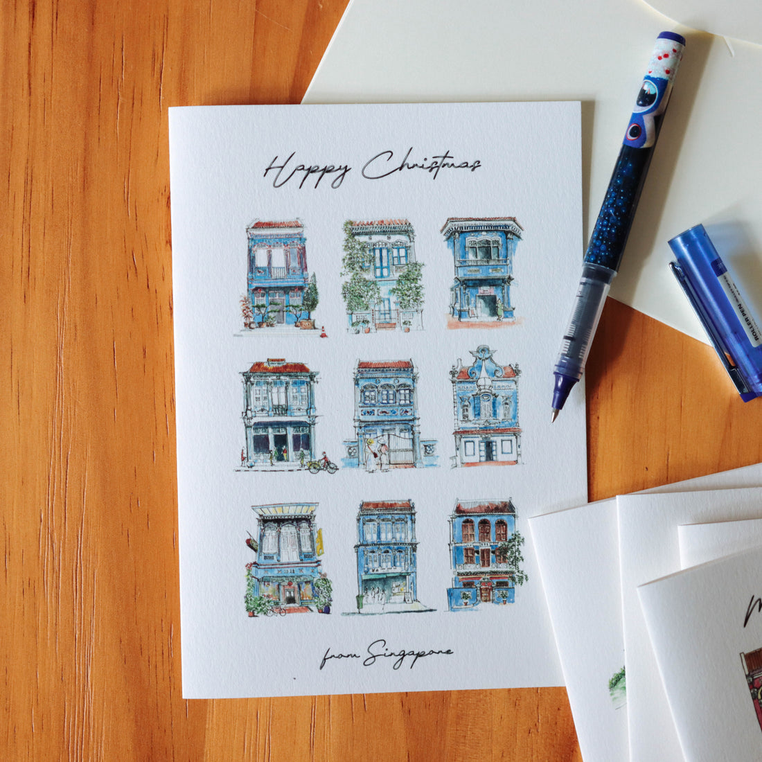 Iconic Landmarks Christmas Cards (Pack of 6)