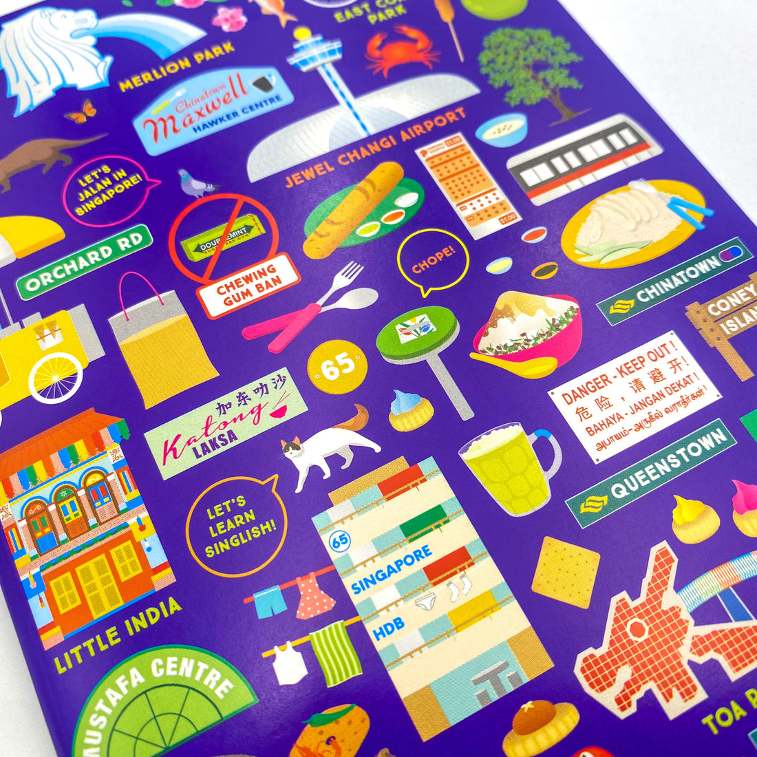 Let's Jalan in Singapore Notebook - Navy Blue
