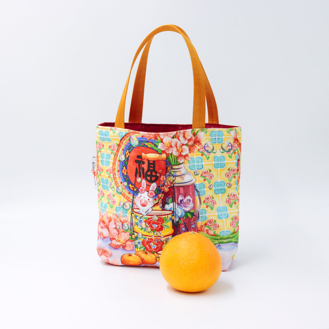Bunny-ful Year | Mandarin Orange Tote Bag CNY 2023