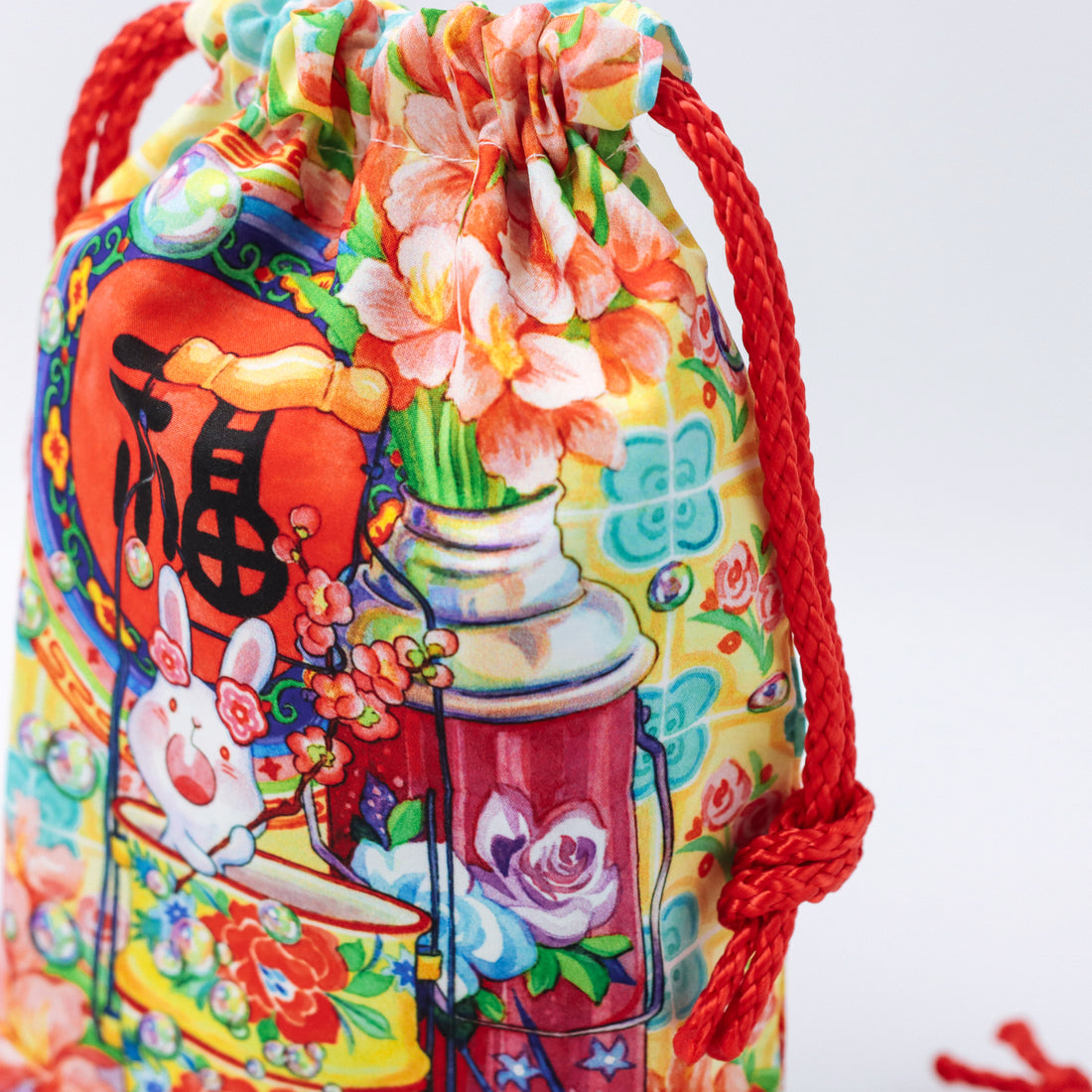 Bunny-ful Year | Reversible Drawstring Pouch CNY 2023