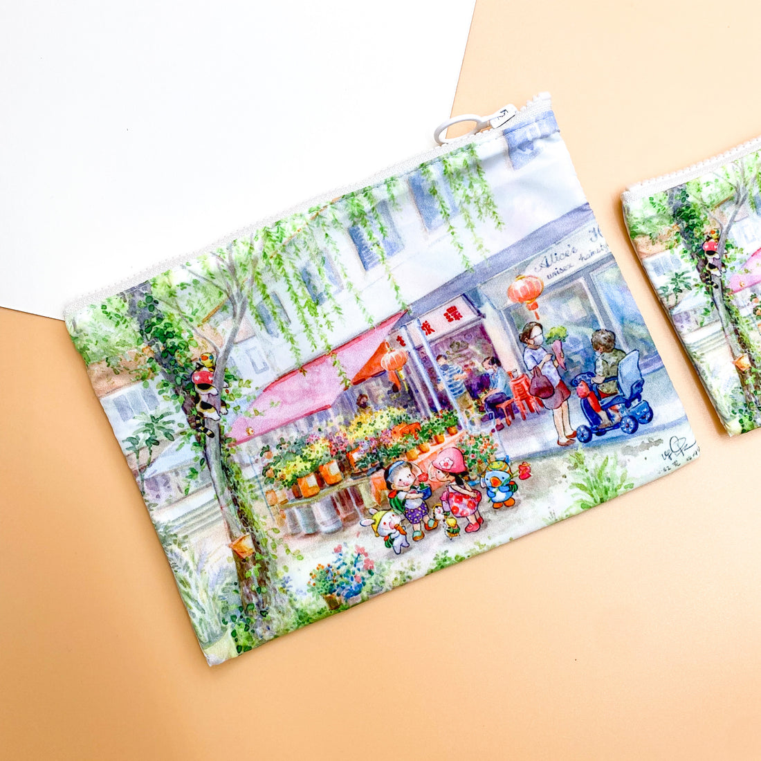 Ah Guo '12 Views of Tanglin Halt' Zipper Pouch