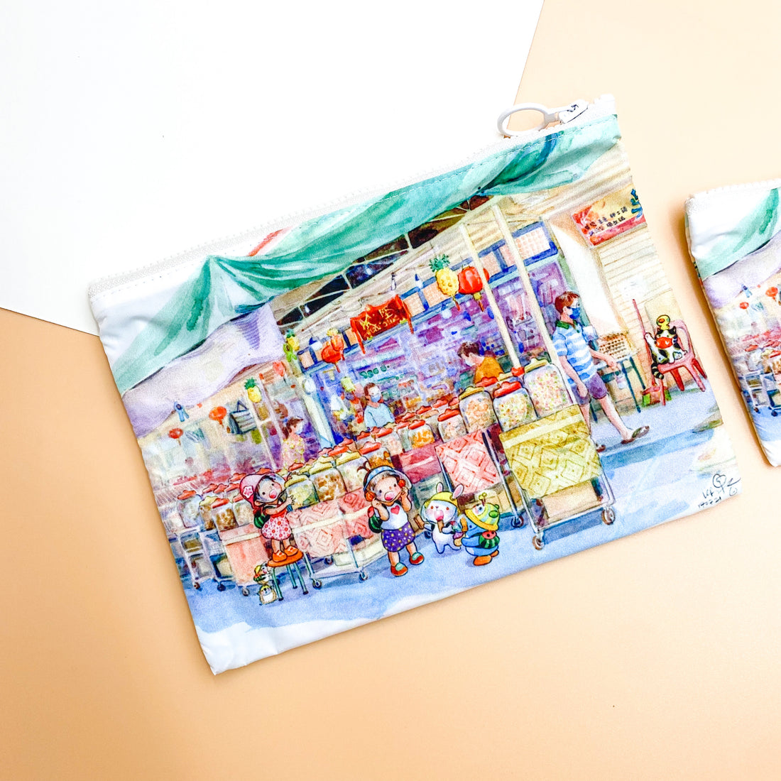 Ah Guo '12 Views of Tanglin Halt' Zipper Pouch