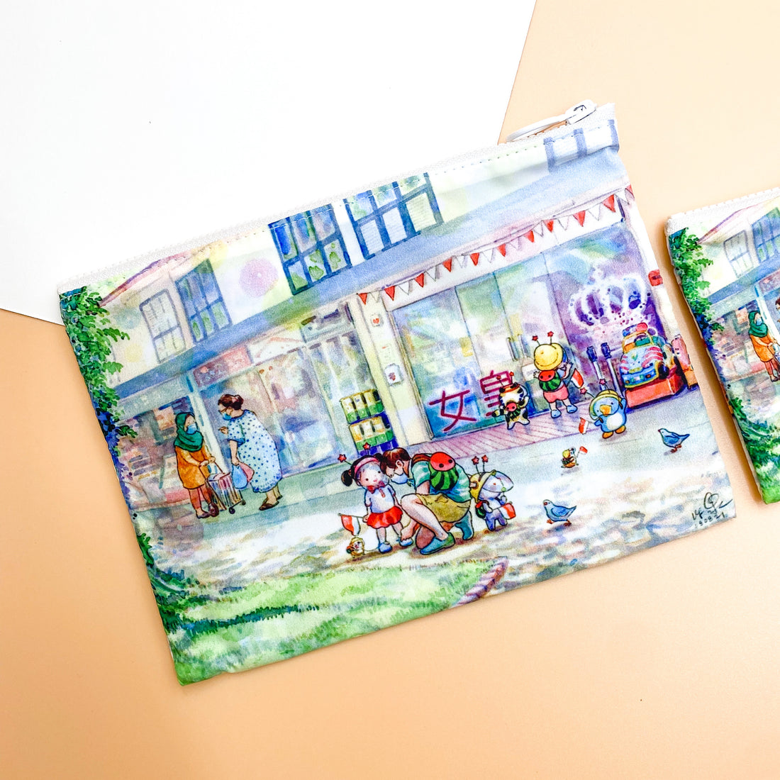 Ah Guo '12 Views of Tanglin Halt' Zipper Pouch