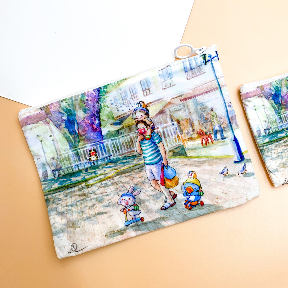 Ah Guo '12 Views of Tanglin Halt' Zipper Pouch