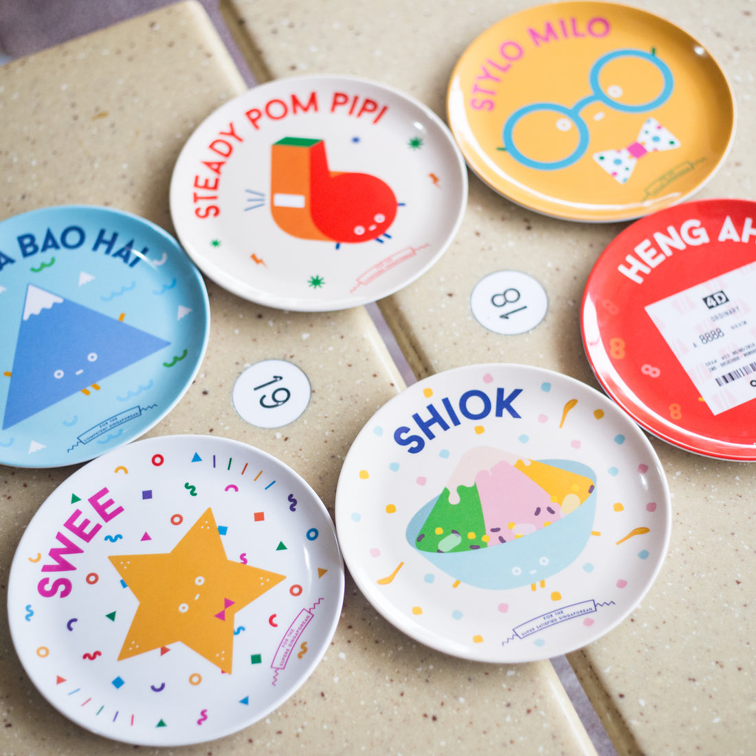 Steady Pom Pi Pi Melamine Plate