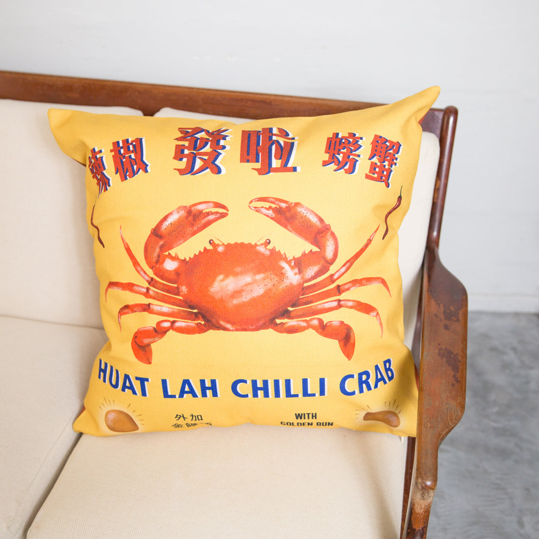 Chilli Crab XL Cushion Cover (60cm)