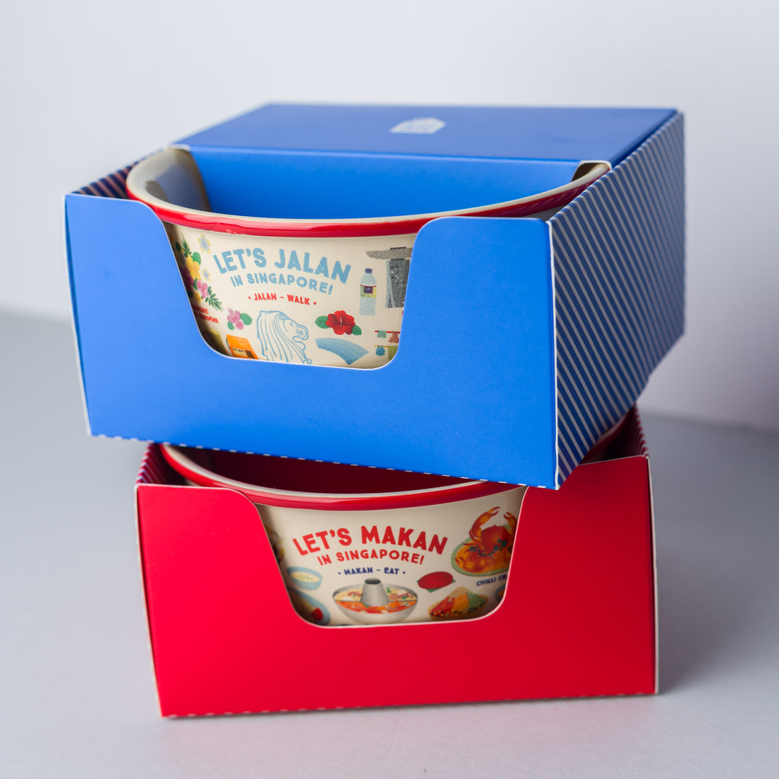 Let's Makan in Singapore Ceramic Bowl