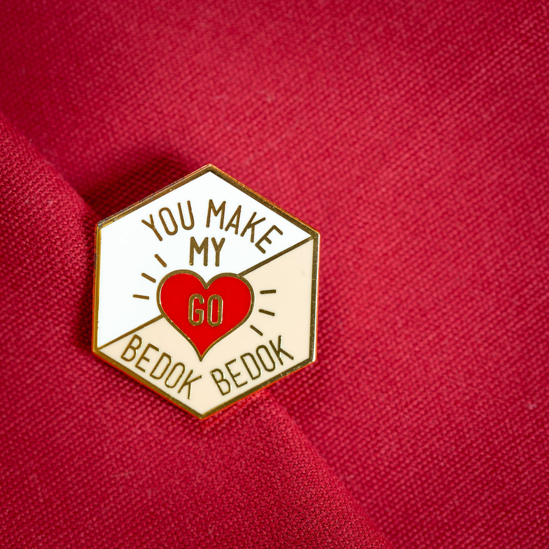 You Make My Heart Go Bedok Bedok Brooch