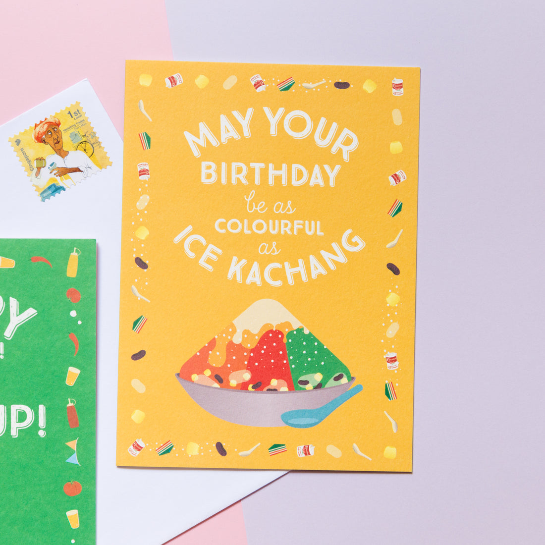 Colourful as Ice Kachang Birthday Card