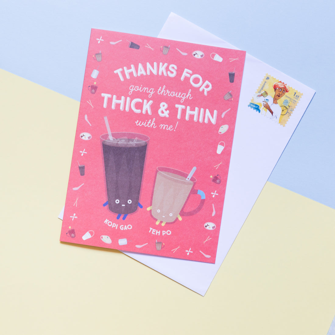 Kopi Gao & Teh Po Friendship Card