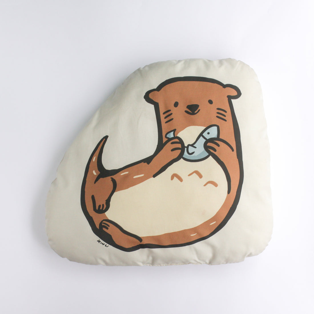 Otter with Fish Plushie