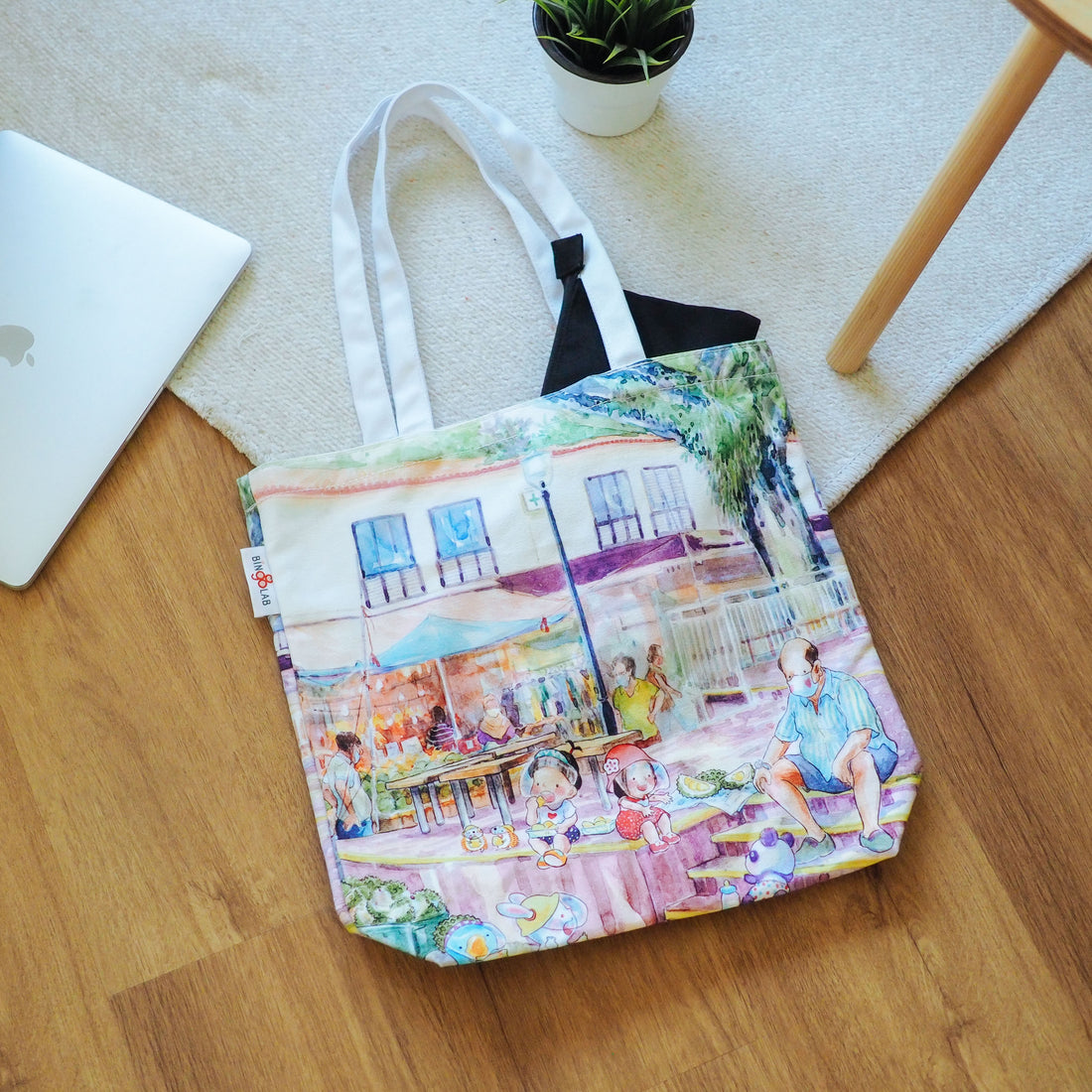 Ah Guo '12 Views of Tanglin Halt' Tote Bag