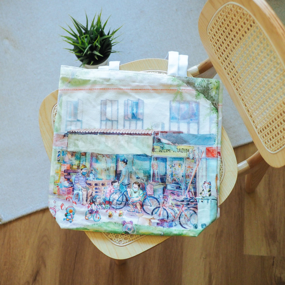 Ah Guo '12 Views of Tanglin Halt' Tote Bag
