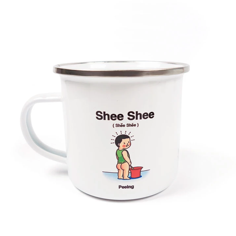Ngh Ngh / Shee Shee Enamel Mug