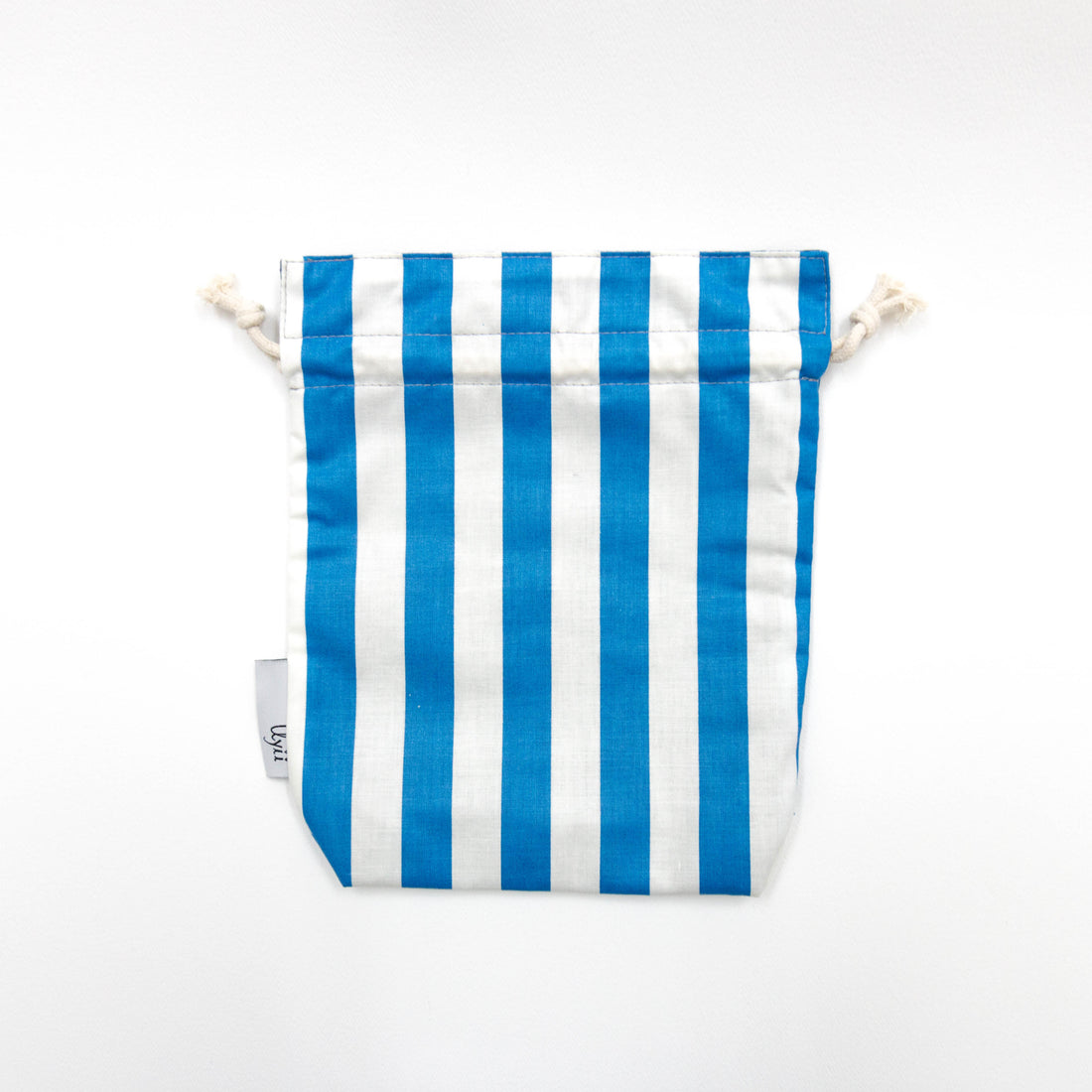 Blue Stripes x Navy Reversible Drawstring Pouch